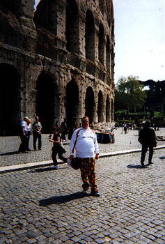 Andy at the Colosseum